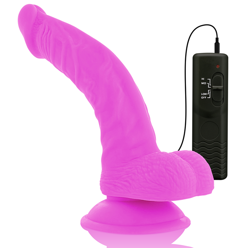 DILDO VIBRANT FLEXIBLE VIOLET 21.5 CM -O- 4.5 CM