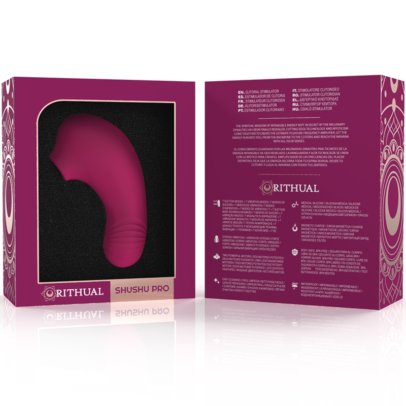 RITHUAL™ - SHUSHU PRO STIMULATEUR CLITORAL 2 MOTEURS PUISSANTS ORCHIDÉE