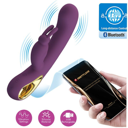 LIAM VIBRATEUR LAPIN ET STIMULATEUR DE POINT G VIOLET