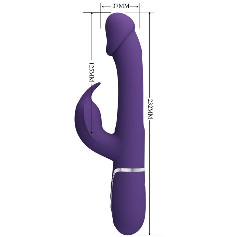 VIBRATEUR MULTIFONCTION 3 EN 1 KAMPAS RABBIT AVEC LANGUE VIOLET