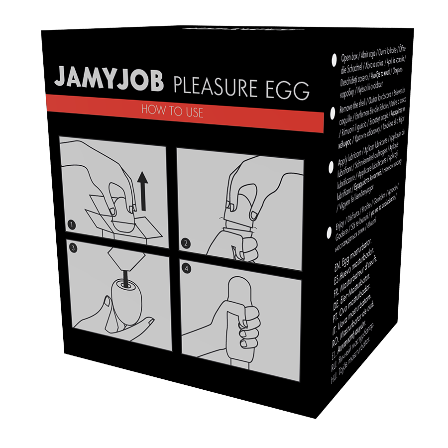 JAMYJOB - MASTURBATEUR EGG NOIR VERSION DISCRETT